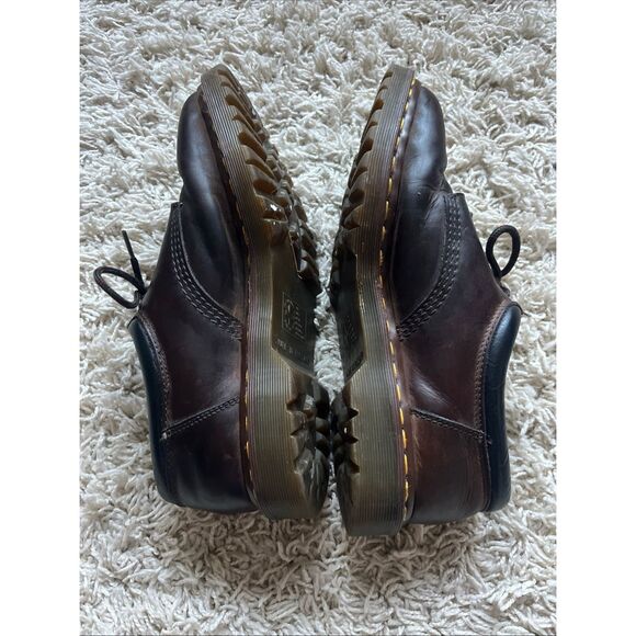 VTG Dr. Martens 8053 Brown Leather Oxfords Dress Shoes England US Mens 11 UK 10 - Picture 4 of 14